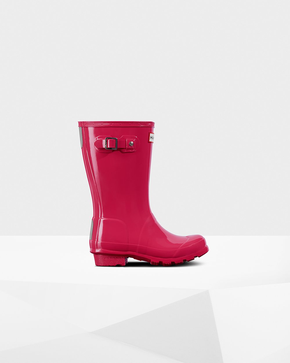 Kids Rain Boots - Hunter Original Big Gloss (12AGLCNHF) - Pink
